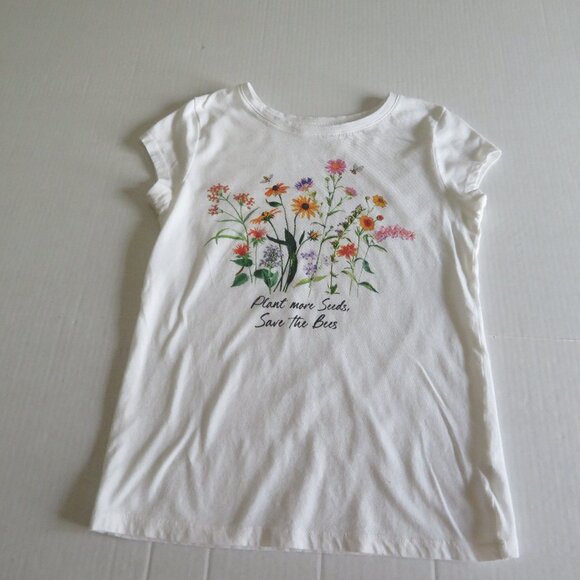 GAP Other - 🎉HP🎉 GAP - Girl's Spring/Summer Floral T-shirt, White, Size XL - EUC